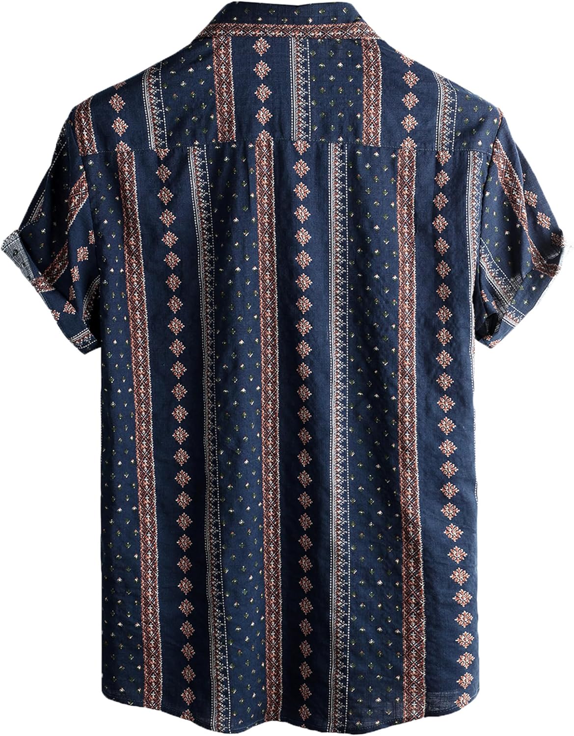 Men Casual Hawaiian Floral Shirts Short Sleeve Button Down Tropical Shirts Beach Summer Shirts