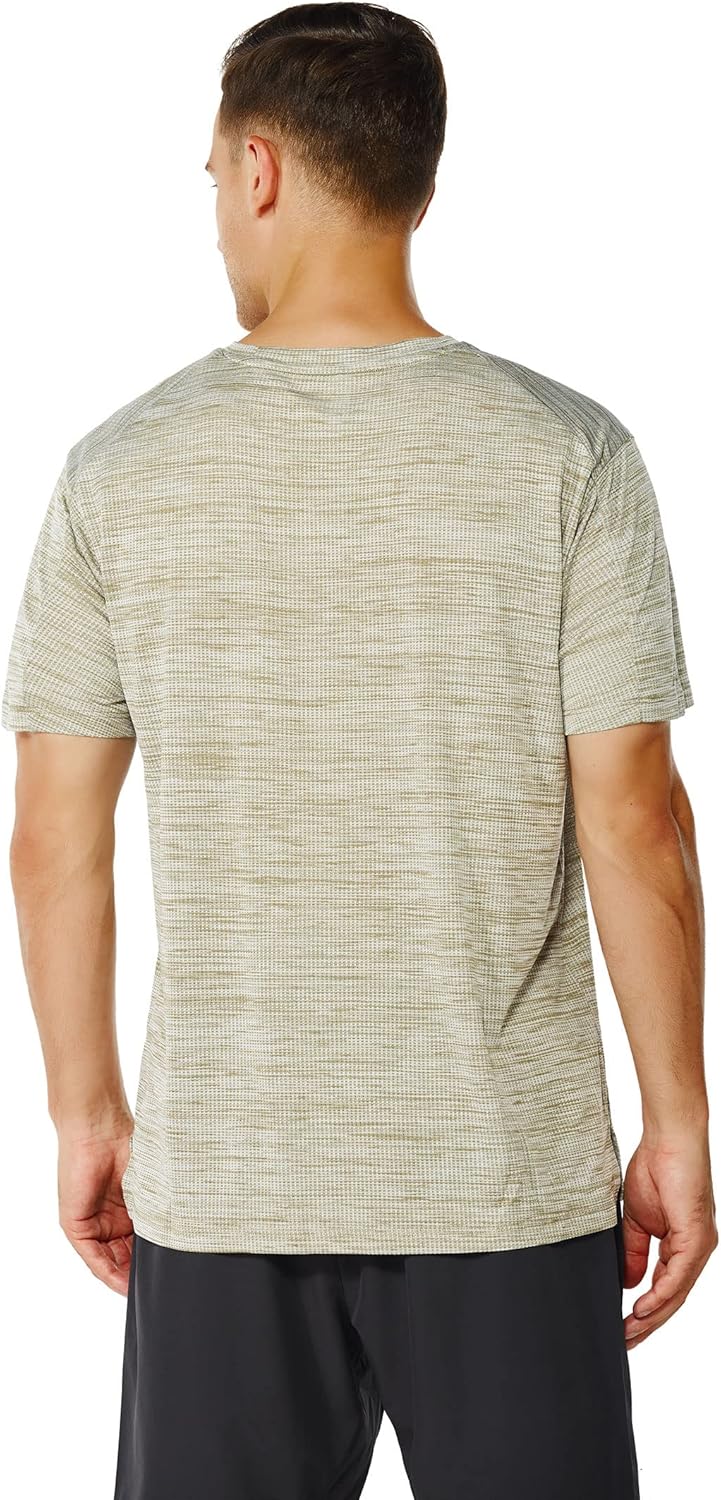 Men Crew T-Shirt,Light Weight Dry-Fit Moisture Wicking Active Athletic Performance