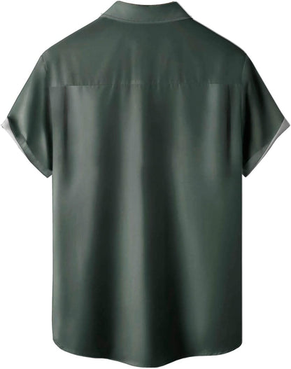 Hawaiian Shirts for Men Loose Short Sleeve Men Beach Shirts Resort Casual Shirts