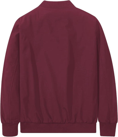 Men Bomber Jacket Fashion Stylish Lightweight Windbreaker Spring Fall Casual Jackets for Men