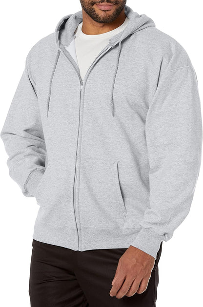 Mens Ultimate Full-Zip Hoodie, Men'S Hooded  Sweatshirt With Zipper