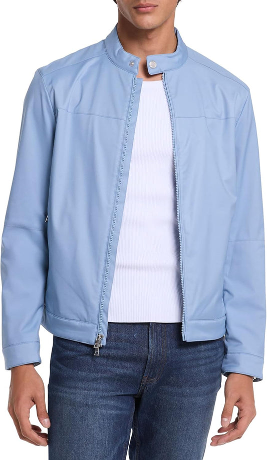 Men Nylon Racer Jacket