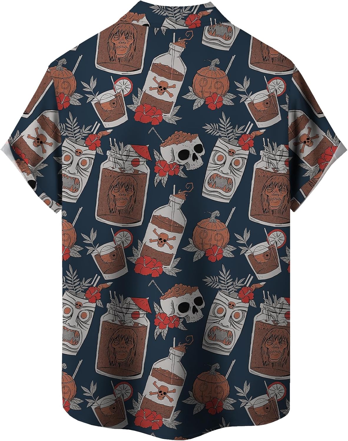 Men Short Sleeve Button Down Shirts Casual Printed Button Up Shirts Hawaiian